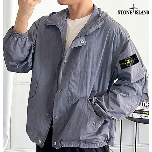 스톤아일*드 스토퍼 포켓 후드 숏 야상
