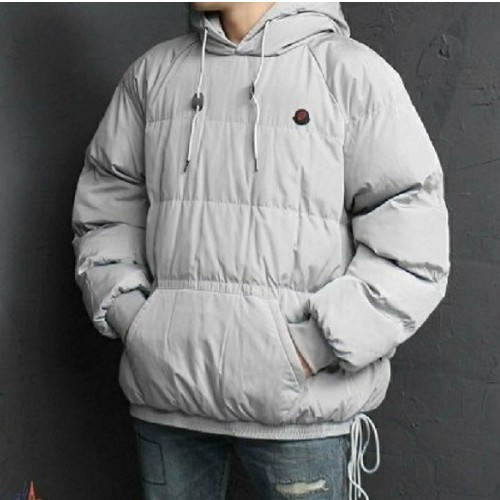 몽x레어 롤링스톤 아노락 스트링 패딩