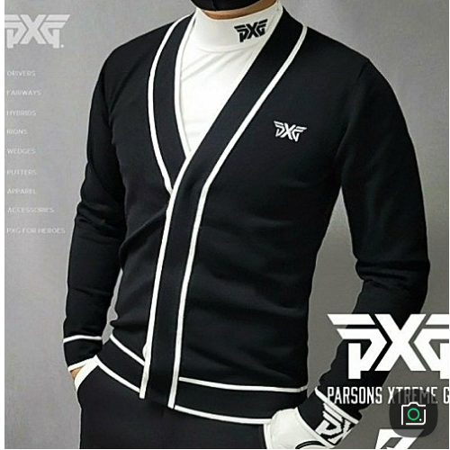 P*G 배색 varsity 가디건