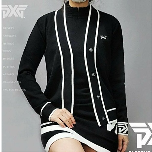 P*G 배색 varsity 가디건