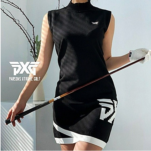 (국내배송) PXG 빅로고 니트 원피스