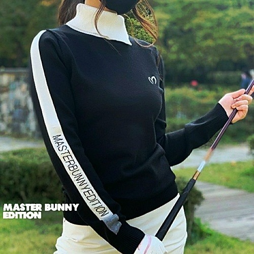 MASTER & BUNNY 뱅거스 레터링 니트 티셔츠