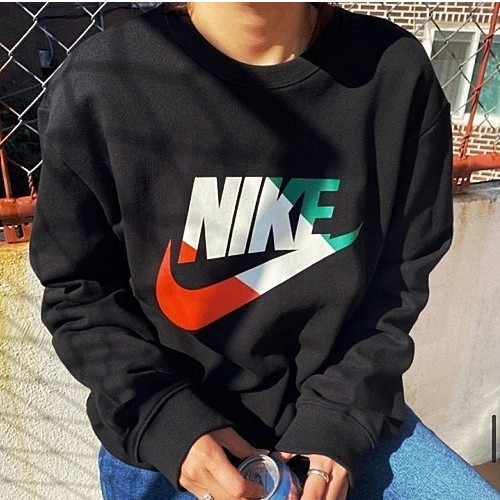 나이키 NIKE 삼색 크루넥 맨투맨