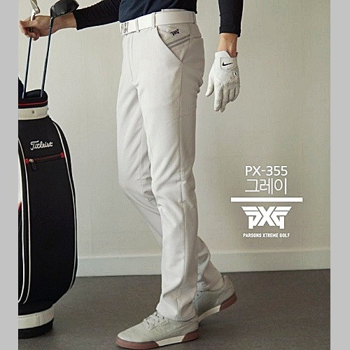 PXG GOLF 로고 라인 슬림 355 기모팬츠