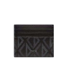 디올 CD 다이아몬드 캔버스 카드지갑 블랙