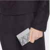 디올 CD 다이아몬드 캔버스 카드지갑 그레이