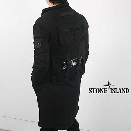 스톤아일*드 멀티포켓 빽로고 코트자켓