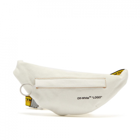 오프화이트 로고 데님 벨트백