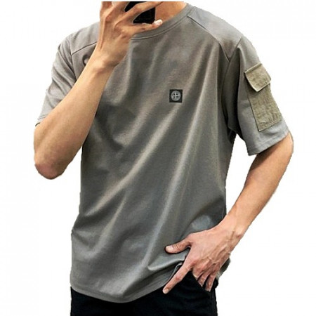 스톤아일*드 STONE ISLAND 카고포켓 반팔 티셔츠