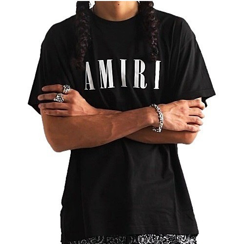 아*리 AMIRI 로고플레이 크루넥 티셔츠