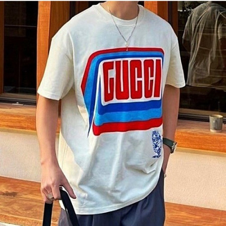 구* GUCCI 로고 크루넥 티셔츠