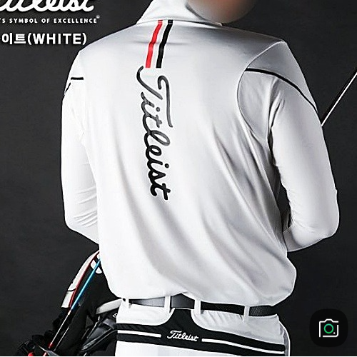 (국내배송) 타이틀리*트 TITLEIST 삼색로고 반집업 티셔츠
