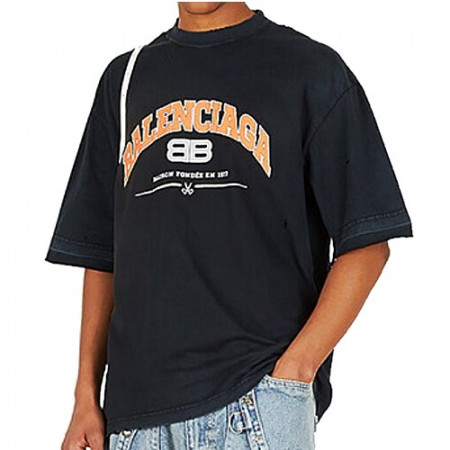 발렌시*가 BALENCIAGA 메종 데미지 티셔츠