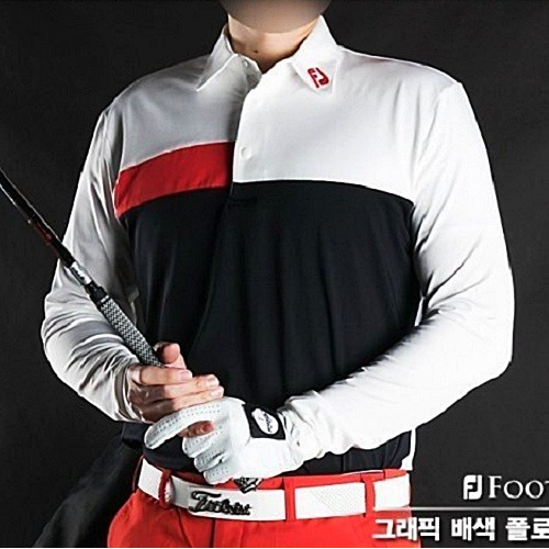 (국내배송) FOOTJOY GOLF 그래픽 배색 폴로 셔츠