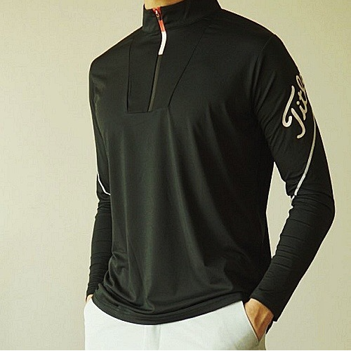 (국내배송) 타이틀리*트 Titleist 레터링 로고 하프넥 티셔츠