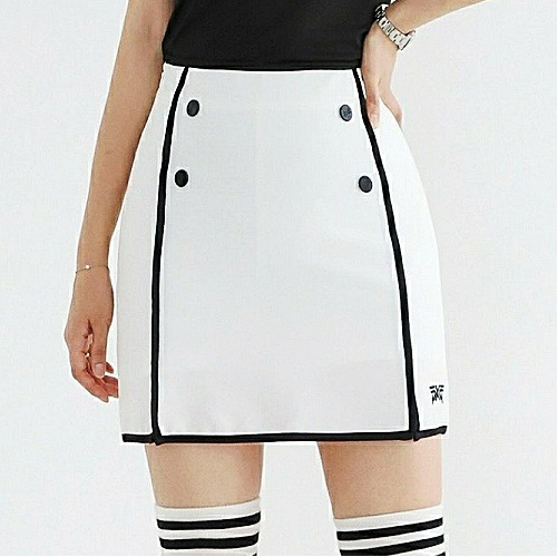 (국내배송) P*G GOLF WOMEN'S 썸머 버튼 마린 스커트
