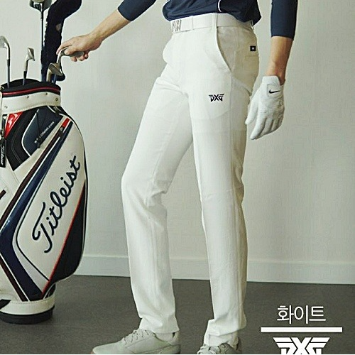 (국내배송) P*G GOLF 밴딩 디테일 스트레이트 팬츠