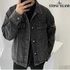 스톤아일*드 와펜패치 데님 자켓