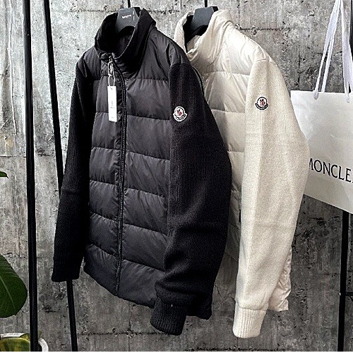 몽클*어 삼선 시그니처 퀄팅 블루종 경량패딩