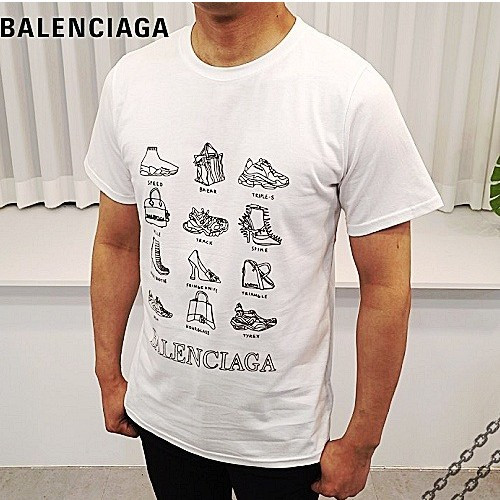 발렌시*가 BALENCIAGA 슈즈 라운드 반팔티셔츠