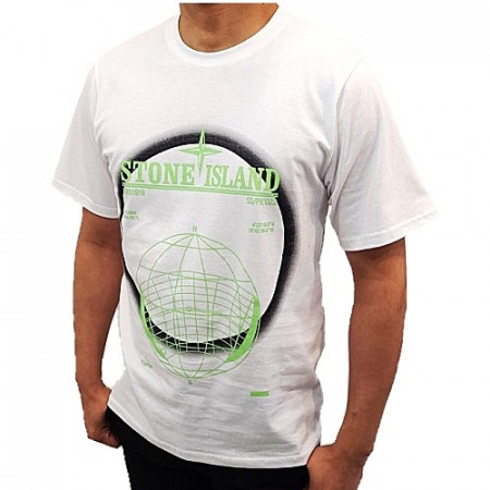 스톤아일*드 STONE ISLAND 그라데이션 서클 반팔티셔츠