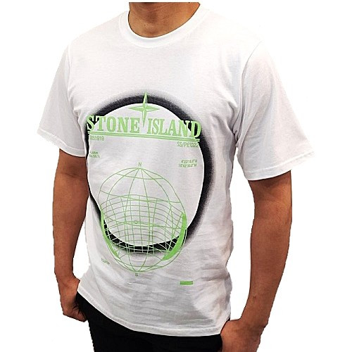 스톤아일*드 STONE ISLAND 그라데이션 서클 반팔티셔츠