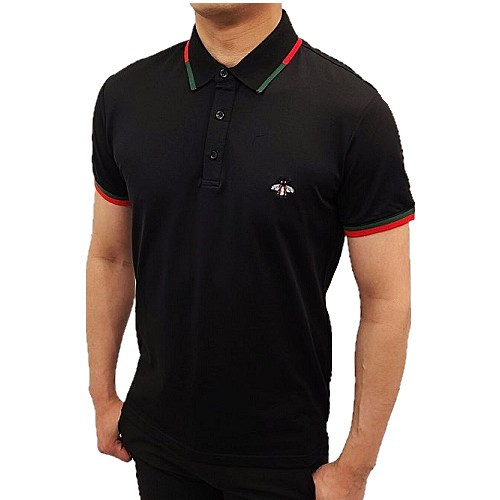 구* GUCCI 벌자수 배색 폴로 카라티셔츠