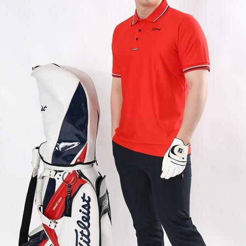 (국내배송) 타타 삼색 포인트 반팔 카라티