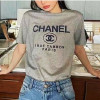 샤* CHANEL 로고 크루넥 티셔츠