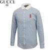 구* GUCCI 스네이크자수 배색 스트라이프 셔츠