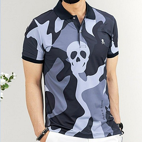 (국내배송) 마크앤*나 MARK & LONA 실켓 카모 카라 티셔츠