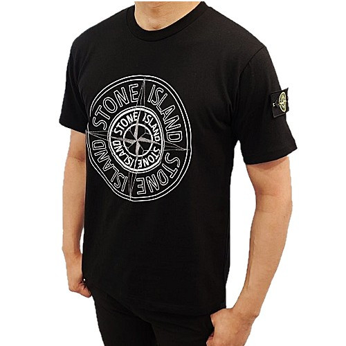 스톤아일*드 STONE ISLAND 자수 나침반 크루넥 티셔츠