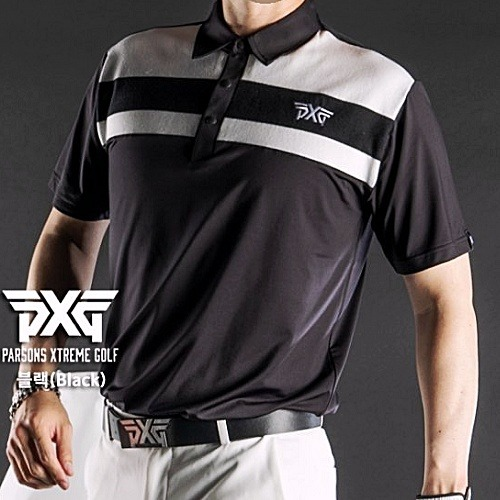 (국내배송) P*G PARSONS XTREME GOLF 체스트 니트 스판 티셔츠
