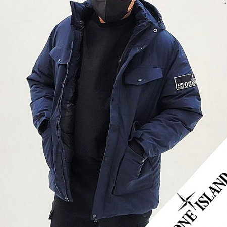 스톤아일*드 STONE ISLAND 크링클랩스 패딩자켓