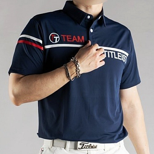 (국내배송) TITLEIST 타이틀리*트 TT팀 카라 스판 반팔T