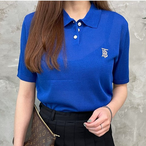 버*리 TB 자수 카라 니트