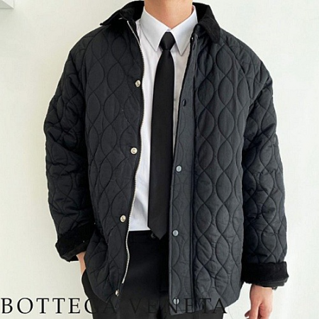 BOTTEGA VENETA 코듀로이 트라이앵글 퀄팅 자켓