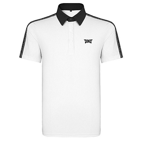 (국내배송) P*G GOLF 어깨라인 포인트 카라 티셔츠