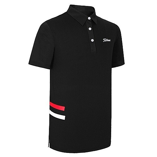 (국내배송) 타이틀리*트 TITLEIST 허리삼선 포인트 카라 티셔츠