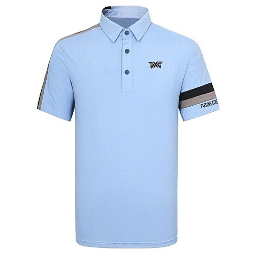 (국내배송) P*G GOLF 견장 이선 포인트 카라 티셔츠