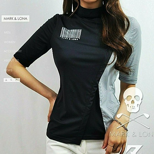 마크앤*나 MARK & LONA 코드 라인 반목 티셔츠