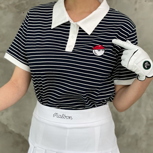 말본 스트라이프 폴로 티셔츠