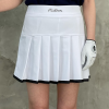말본 포인트 플리츠 스커트