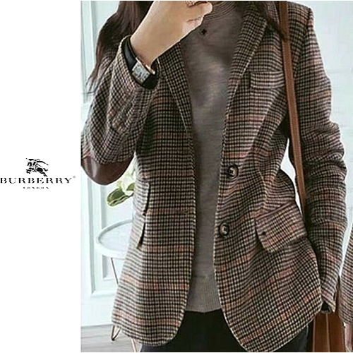 버*리 모직 자켓
